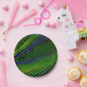 Neonmuster Pappteller (Party)