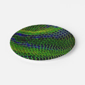 Neonmuster Pappteller (Schrägansicht)