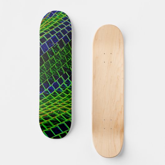 Neonmuster Skateboard (Vorderseite)