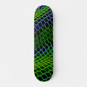 Neonmuster Skateboard