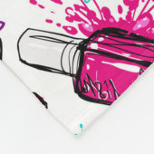 Neonnagellack-Muster Fleecedecke (Ecke)