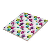 Neonnagellack-Muster Fliese (Seite)