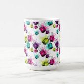 Neonnagellack-Muster Kaffeetasse (Mittel)