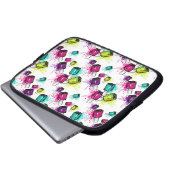Neonnagellack-Muster Laptopschutzhülle (Vorne Knopf)