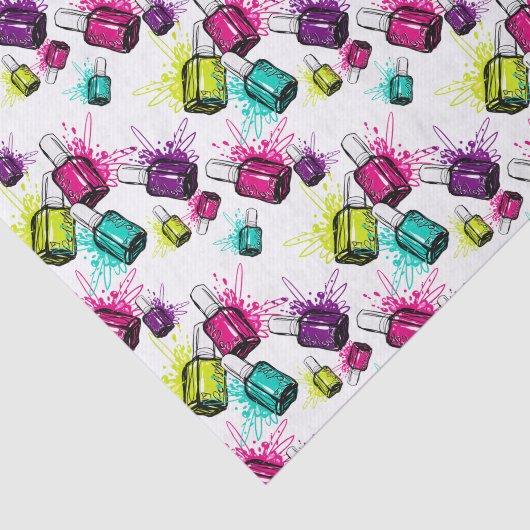 Neonnagellack-Muster Seidenpapier (Ausschnitt)