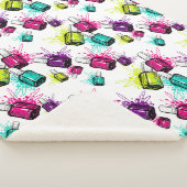 Neonnagellack-Muster Sherpadecke (3/4)