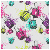 Neonnagellack-Muster Stoff (Nahaufnahme)