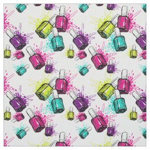 Neonnagellack-Muster Stoff