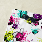 Neonnagellack-Muster Strandtuch (Beispiel)