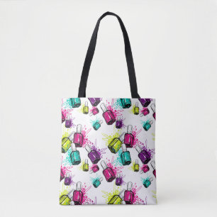 Neonnagellack-Muster Tasche