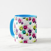 Neonnagellack-Muster Tasse (Vorderseite Links)