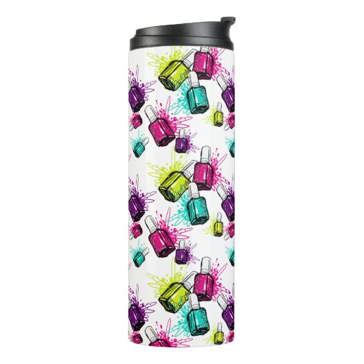 Neonnagellack-Muster Thermosbecher (Nach links gedreht)