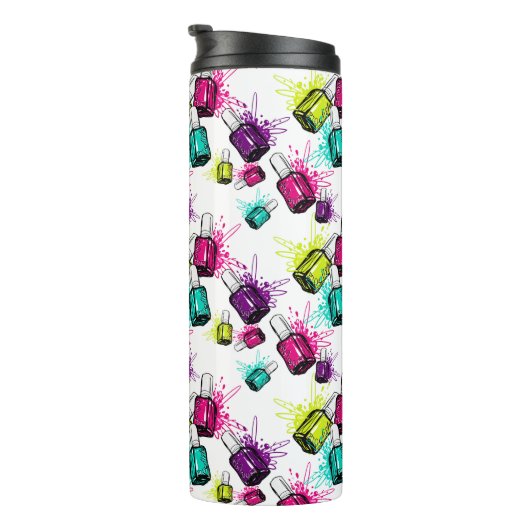 Neonnagellack-Muster Thermosbecher (Nach rechts gedreht)