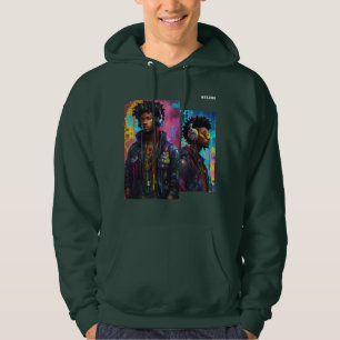 NeoNoir Nexus Cyberpunk Traumhaft in Farbe Hoodie