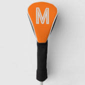 Neonorange - fett - Monogramm Golf Headcover (Vorderseite)
