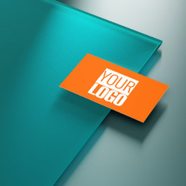 Neonorange - Fügen Sie Ihre Logo-Visitenkarte hinz Visitenkarte