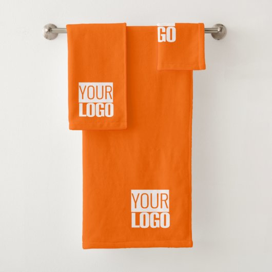 Neonorange - Ihr Logo-Handtuchhandtuch-Set Badhandtuch Set (Insitu)
