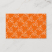 Neonorange - Ihre Logo-Visitenkarte hinzufügen Visitenkarte (Rückseite)