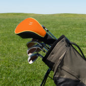 Neonorange - Monogramm hinzufügen Golf Headcover (In SItu)