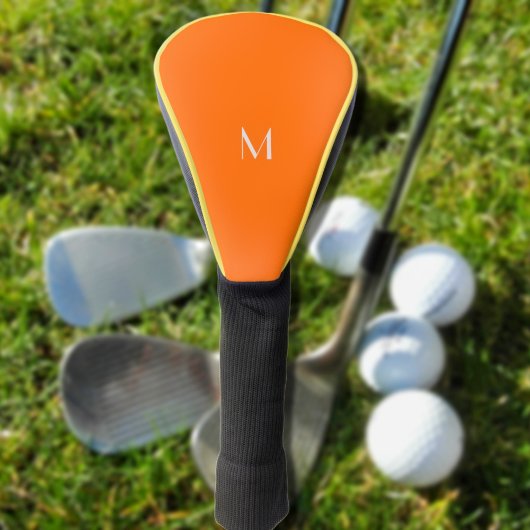 Neonorange - Monogramm hinzufügen Golf Headcover