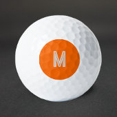 Neonorange - Monogramm hinzufügen Golfball