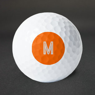 Neonorange - Monogramm hinzufügen Golfball