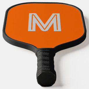 Neonorange - Monogramm hinzufügen Pickleball Schläger