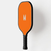 Neonorange - Monogramm hinzufügen Pickleball Schläger (Links)