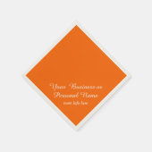 Neonorange-Schrift Serviette (Ecke)