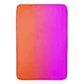 Neonorange und Pink Ombre Schatten-Farbe Badematte (Vorderseite Vertikal)