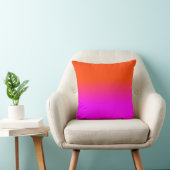 Neonorange und Pink Ombre Schatten-Farbe Kissen (Stuhl )