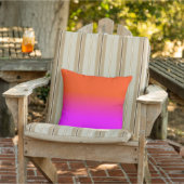 Neonorange und Pink Ombre Schatten-Farbe Kissen (Stuhl)