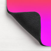 Neonorange und Pink Ombre Schatten-Farbe Mousepad (Ecke)