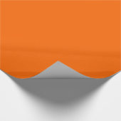 Neonorange Vollfarbe Geschenkpapier (Ecke)
