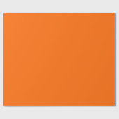 Neonorange Vollfarbe Geschenkpapier (Flach)