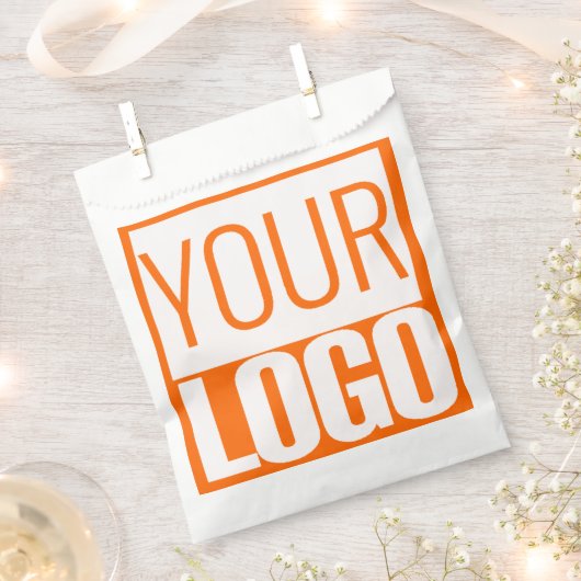 Neonorangefarbenes Logo Geschenktütchen (Ausgeschnitten)