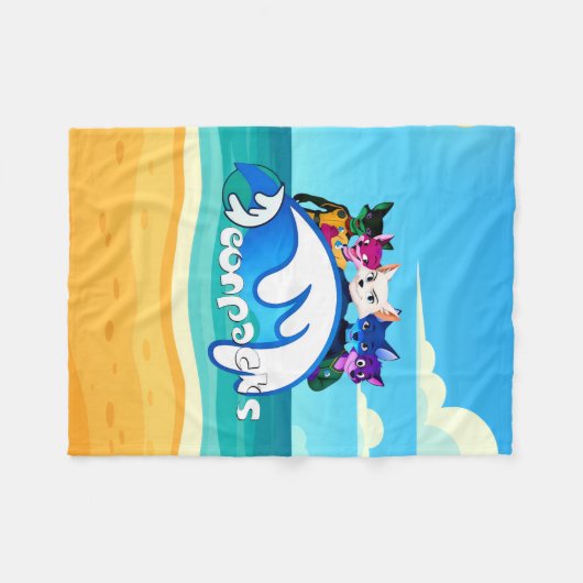 Neonpacks Fleecedecke (Vorderseite (Horizontal))