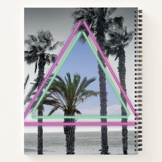 Neonpalme Notizblock (Rückseite)