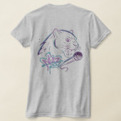 Neonpanther-Kunstgeschenk T-Shirt (AblageHinten)