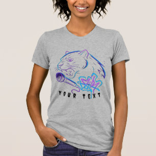 Neonpanther-Kunstgeschenk T-Shirt