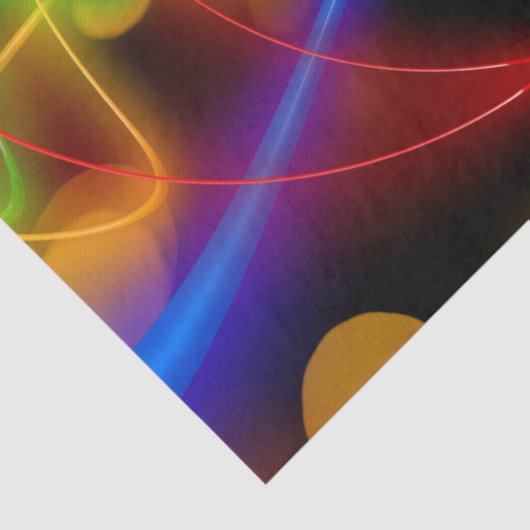 Neonpapier aus abstraktem Gewebe Seidenpapier (Detail)