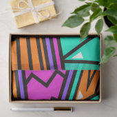 Neonpapier aus abstraktem Gewebe Seidenpapier (Geschenk)