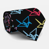 Neonpapierkräne Krawatte (Gerollt)