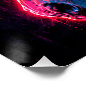 Neonpferd Poster (Ecke)