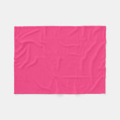 Neonpink Fleecedecke (Vorderseite (Horizontal))