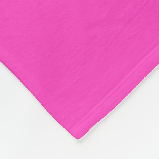 Neonpink Fleecedecke (Ecke)