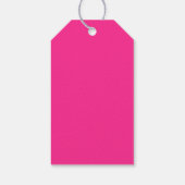 Neonpink Geschenkanhänger (Rückseite)