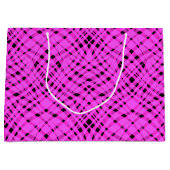 Neonpink Große Geschenktüte (Vorderseite)