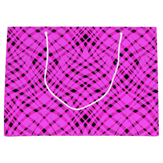 Neonpink Große Geschenktüte (Vorderseite)