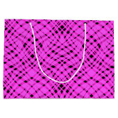 Neonpink Große Geschenktüte (Rückseite)